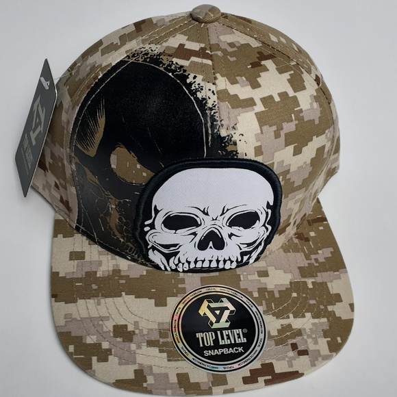 TOP LEVEL Other - Skull Snapback Cap Hat